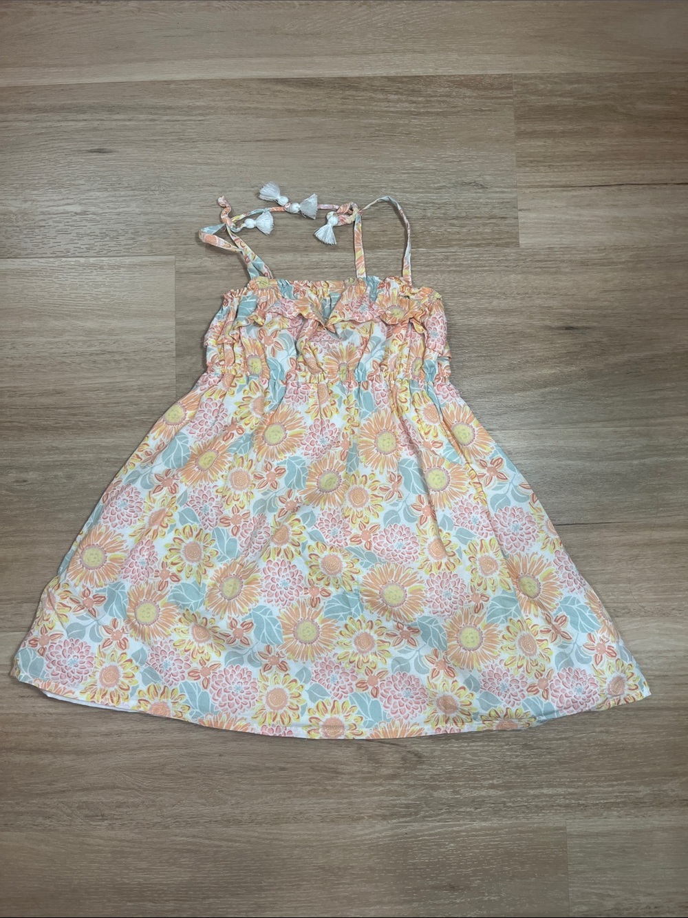 Tommy Bahama Girls Pastel Sunflower Halter Sundress size 3T